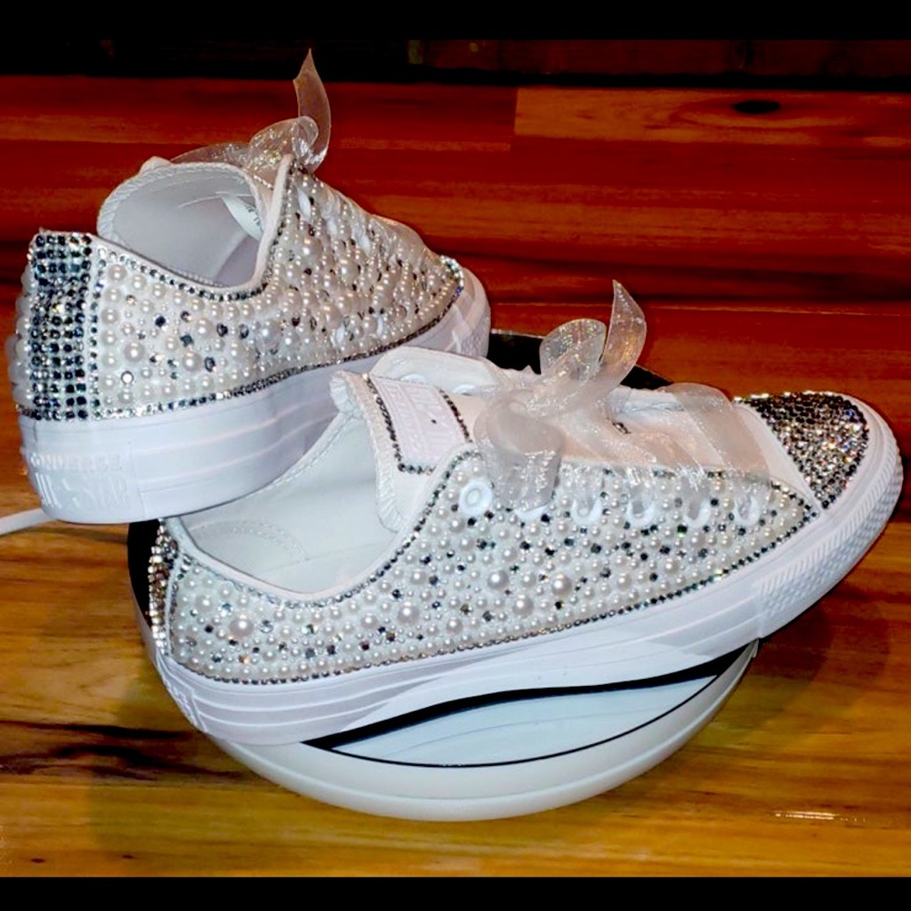 Converse glitter chucks
